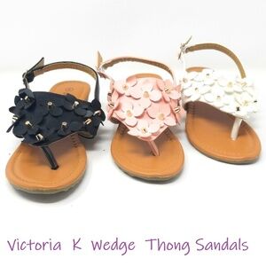 Women's Slingback Wedge Thong Sandals, SW-2888
